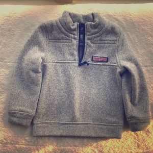Vineyard Vines Heather Grey Jacket 1/4 Zip